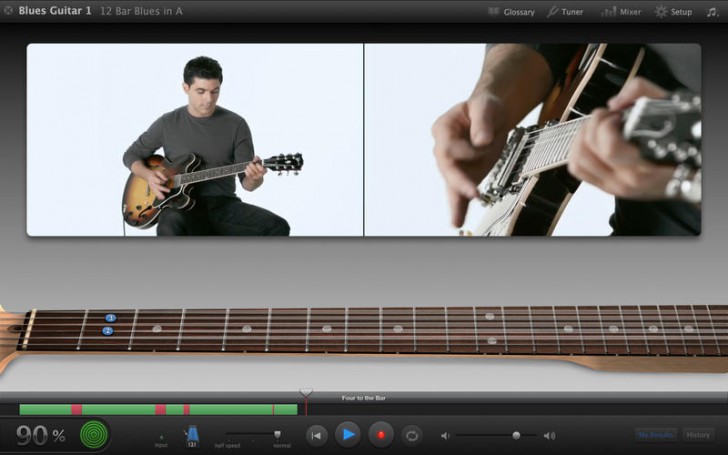 โปรแกรมเสียงดนตรี เครื่องดนตรี GarageBand