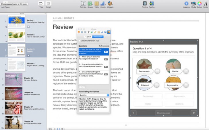 โปรแกรมทำหนังสือ iBooks Author 