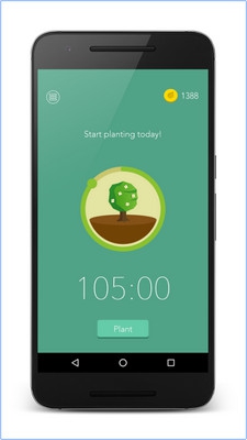 App แก้อาการติดมือถือ Forest Stay Focused