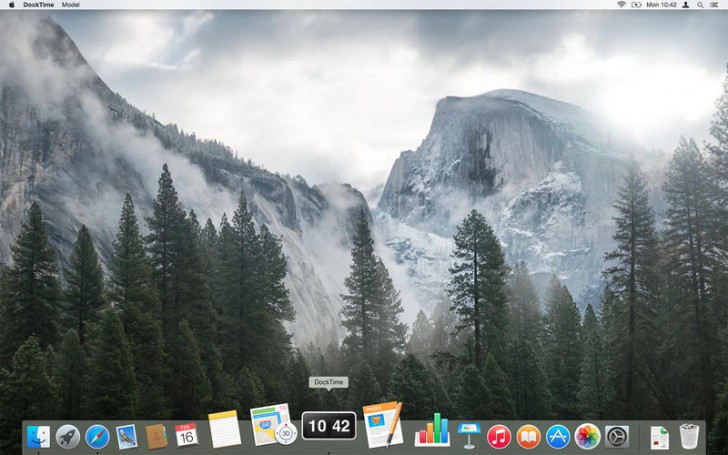 โปรแกรมโชว์นาฬิกา DockTime