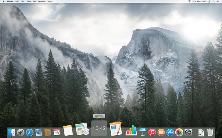 โปรแกรมโชว์นาฬิกา DockTime