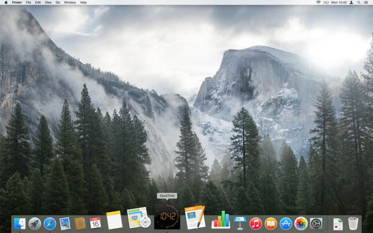 โปรแกรมโชว์นาฬิกา DockTime