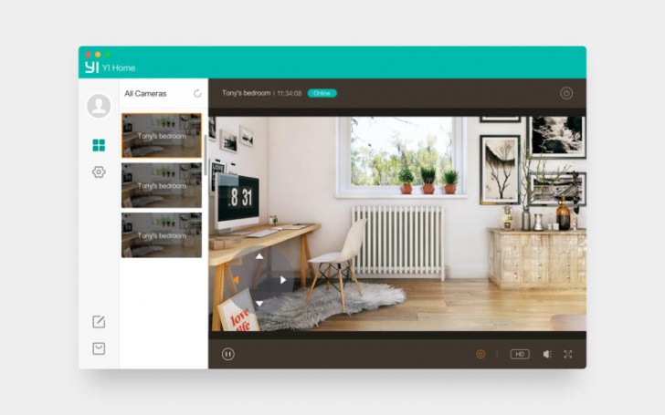 โปรแกรมต่อกล้องวงจรปิด YI Home