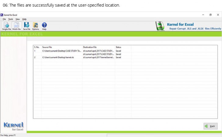 โปรแกรมกู้ไฟล์ Kernel Excel Recovery Software