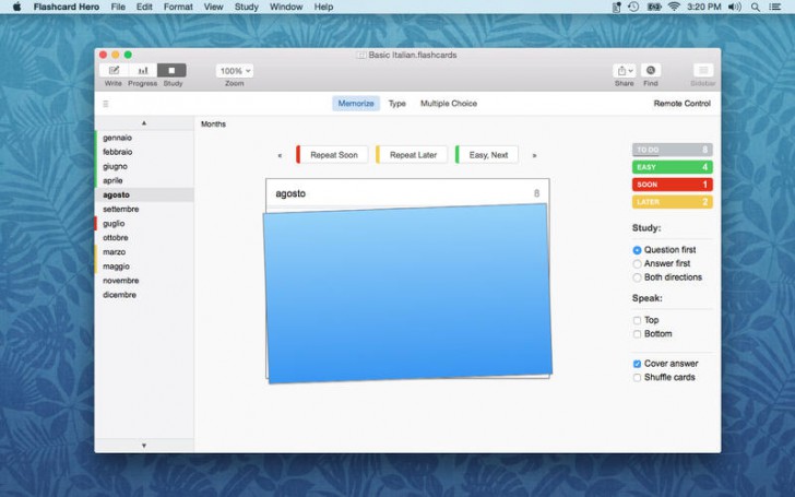 โปรแกรมสร้างบัตรคำศัพท์ Flashcard Hero