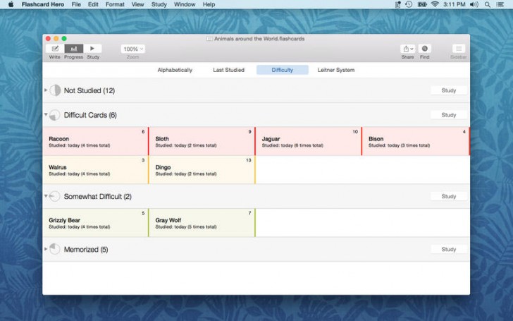 โปรแกรมสร้างบัตรคำศัพท์ Flashcard Hero