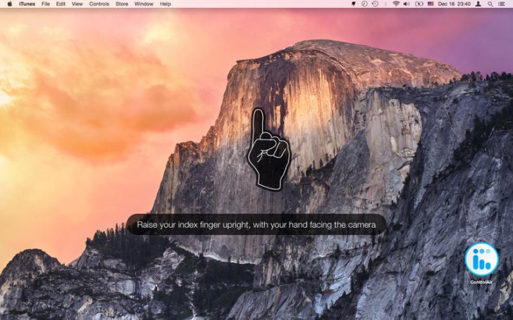 โปรแกรมควบคุมเพลงผ่านกล้อง ControlAir