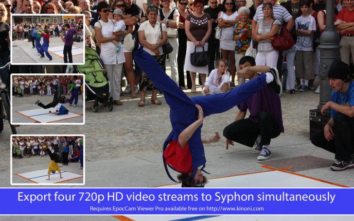 โปรแกรมเปิดเว็บแคมมือถือบนคอม EpocCam