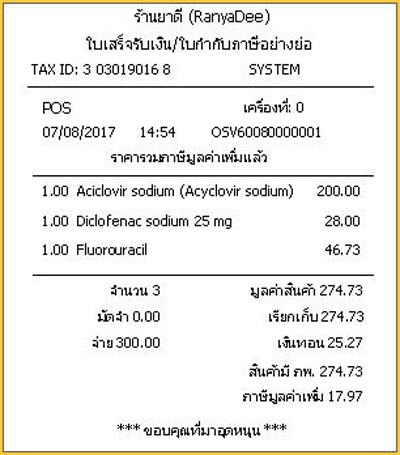 โปรแกรมบริหารร้านขายยา โปรแกรมร้านยา RanyaDee