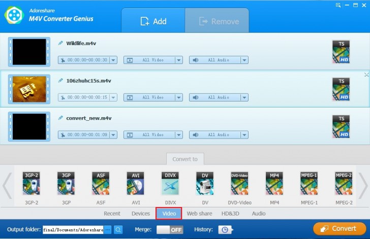 Video Converter Genius (โปรแกรม Video Converter Genius แปลงวิดีโอ ลงอุปกรณ์พกพาต่างๆ) : 