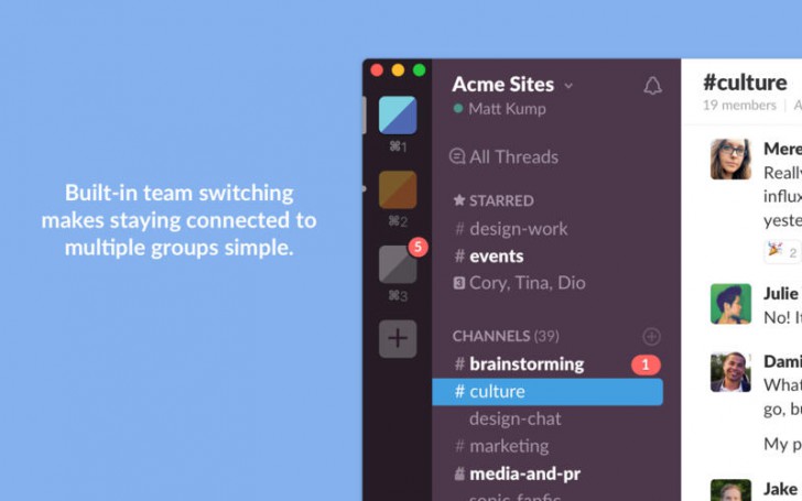 โปรแกรมสื่อสารทีมงานองค์กร Slack