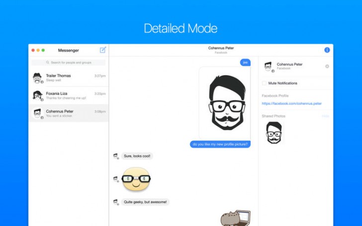 โปรแกรมแชท FreeChat for Facebook Messenger