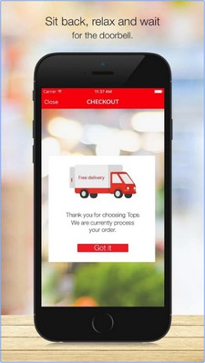 App สั่งซื้อของออนไลน์ Tops Supermarket