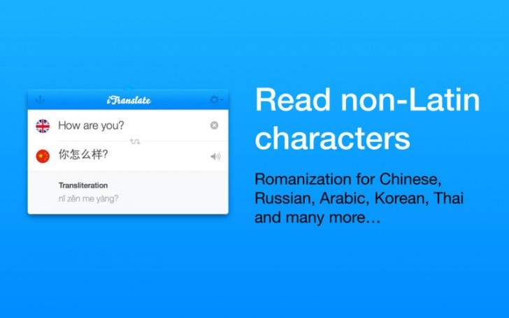 โปรแกรมแปลภาษา iTranslate