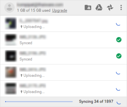 โปรแกรมซิงค์ข้อมูล Google Drive