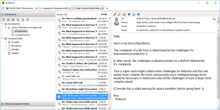 โปรแกรมเว็บเบราว์เซอร์ BriskBard
