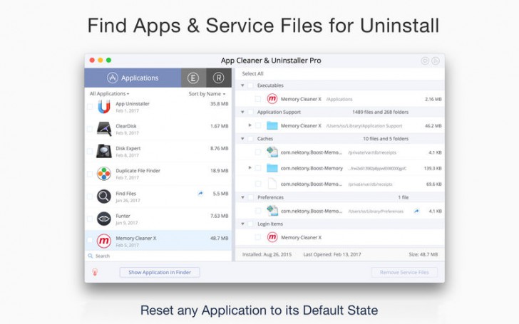 โปรแกรมล้างเครื่อง ลบโปรแกรม App Cleaner
