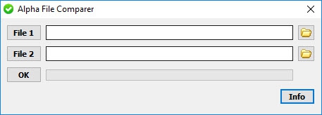 โปรแกรมเช็คไฟล์ ตรวจสอบไฟล์เสีย Alpha File Comparer โปรแกรมเช็คไฟล์ ตรวจสอบไฟล์เสีย Alpha File Comparer
