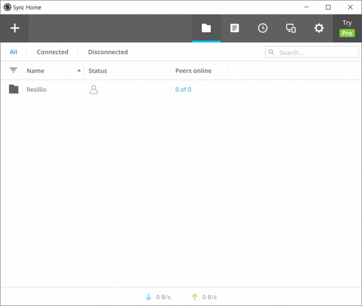 โปรแกรมซิงค์ข้อมูล Resilio Sync 