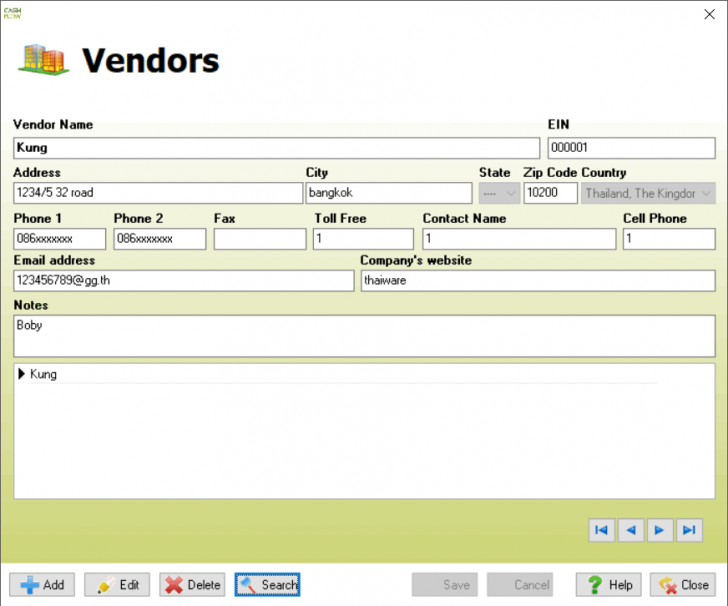 โปรแกรมบริหารเงินสด CashFlow โปรแกรมบริหารเงินสด CashFlow