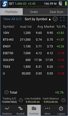 Streaming (App ซื้อขายหุ้น และอนุพันธ์แบบ Multi-Market) : Streaming (App ซื้อขายหุ้น และอนุพันธ์แบบ Multi-Market) :