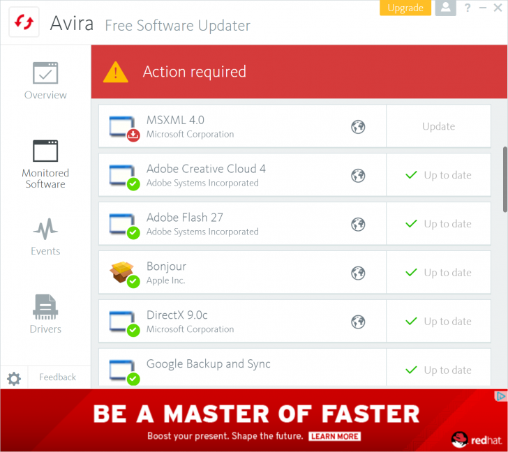 Avira Free Software Updater (โปรแกรม Avira Free Software Updater อัปเดตโปรแกรมในเครื่องฟรี) : 