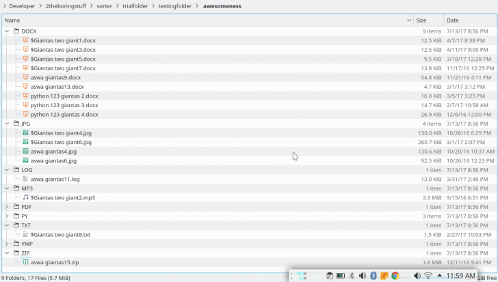 โปรแกรมจัดเรียงไฟล์ เรียงข้อมูล Sorter