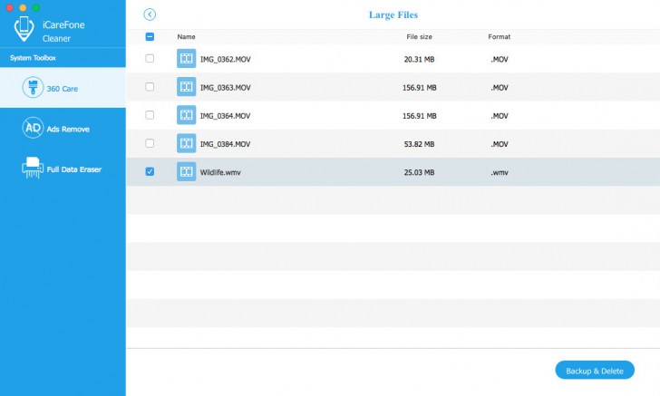 โปรแกรมจัดการ iPhone ฟรี iCareFone Cleaner โปรแกรมจัดการ iPhone ฟรี iCareFone Cleaner