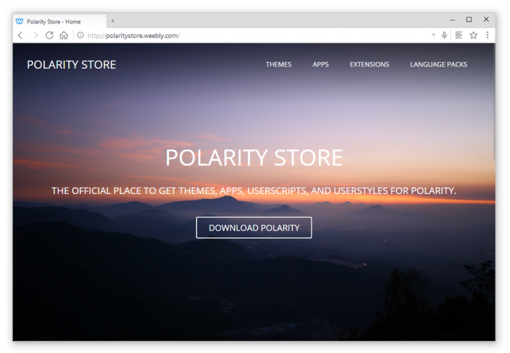 เว็บเบราว์เซอร์ Polarity