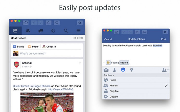 โปรแกรมเปิด ดู เข้า เล่น เฟสบุ๊ค Go for Facebook