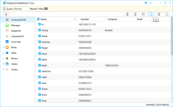 โปรแกรมย้ายข้อมูลจาก iPhone ไป PC EaseUS MobiMover โปรแกรมย้ายข้อมูลจาก iPhone ไป PC EaseUS MobiMover