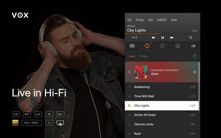 โปรแกรมเล่นเพลง VOX