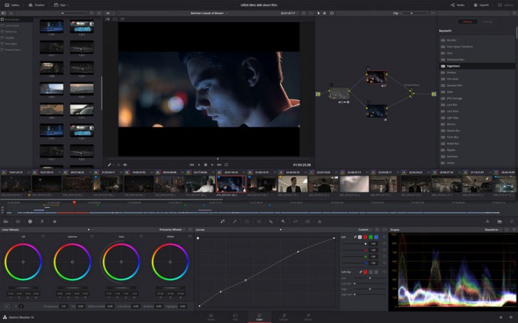 โปรแกรมแก้สีตัดต่อวิดีโอ Davinci Resolve