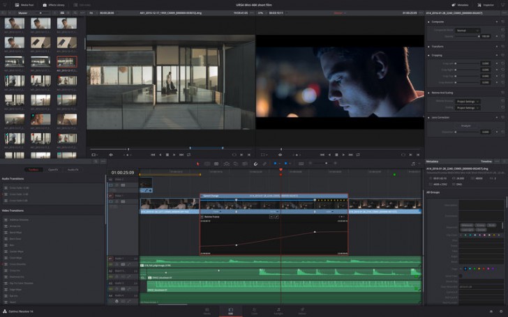 โปรแกรมแก้สีตัดต่อวิดีโอ Davinci Resolve