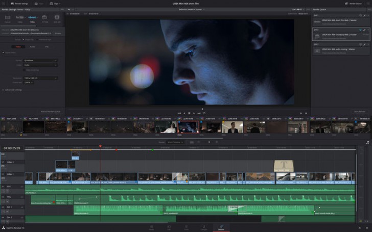 โปรแกรมแก้สีตัดต่อวิดีโอ Davinci Resolve