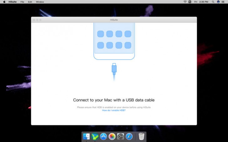 โปรแกรมจัดการข้อมูล HiSuite