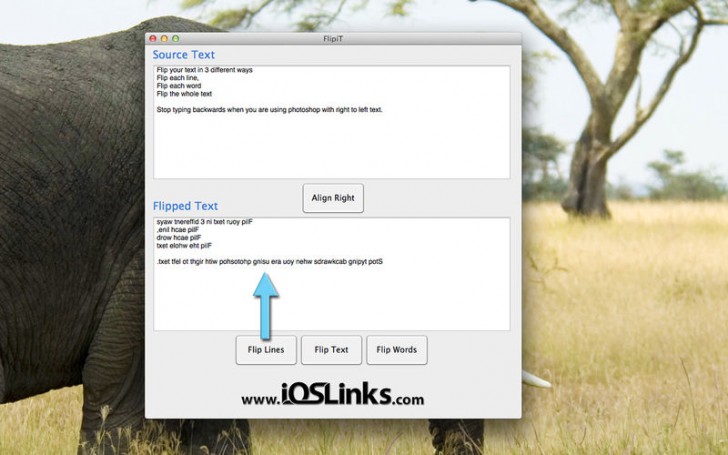 โปรแกรมสลับเรียงตัวอักษร FlipiT!