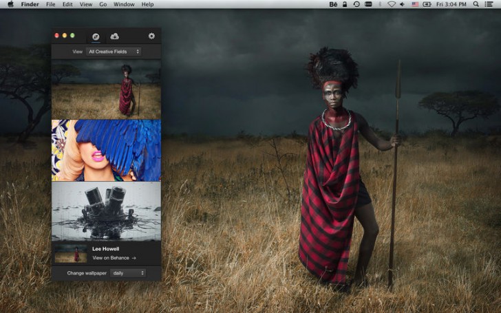 Wallpaper by Behance (โปรแกรมภาพพื้นหลัง แรงบันดาลใจ จาก Behance บน Mac) : 