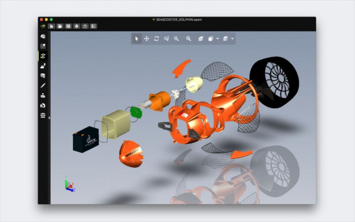 eDrawings (โปรแกรม eDrawings เปิดดูไฟล์ เขียนแบบ CAD บน Mac ฟรี) : 