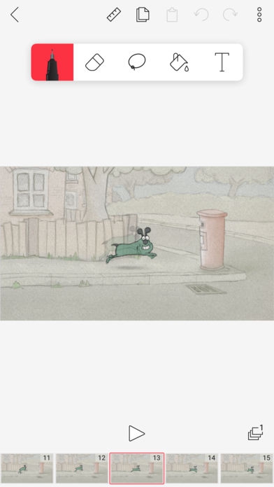 App วาดการ์ตูนลายเส้นภาพเคลื่อนไหว FlipaClip