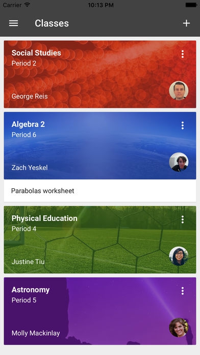 Google Classroom (App การเรียนการสอน ให้การบ้าน ตรวจการบ้านแบบไร้กระดาษ) : Google Classroom (App การเรียนการสอน ให้การบ้าน ตรวจการบ้านแบบไร้กระดาษ) :