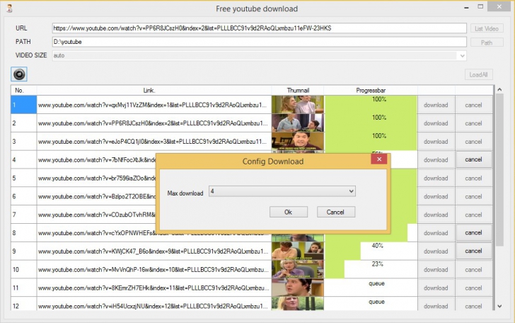 โปรแกรมโหลดคลิป FreeYoutubeDownload