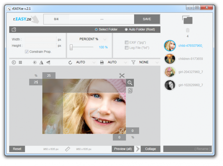 rEASYze (โปรแกรม rEASYze แต่งรูป ลดขนาดรูปภาพ ใช้ง่ายและฟรี) : 