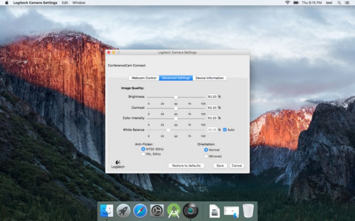 Logitech Camera Settings (โปรแกรม Logitech Camera Settings ตั้งค่ากล้อง Logitech บน Mac) : 