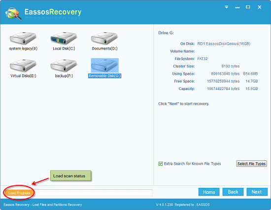Eassos Recovery Free (โปรแกรม Eassos Recovery Free กู้ข้อมูลแสนง่าย ทำได้ใน 3 ขั้นตอน ฟรี) : 