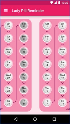 App เตือนกินยาคุมกำเนิด Lady Pill Reminder