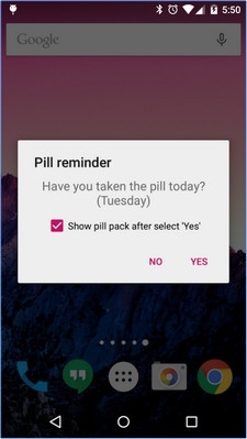 App เตือนกินยาคุมกำเนิด Lady Pill Reminder