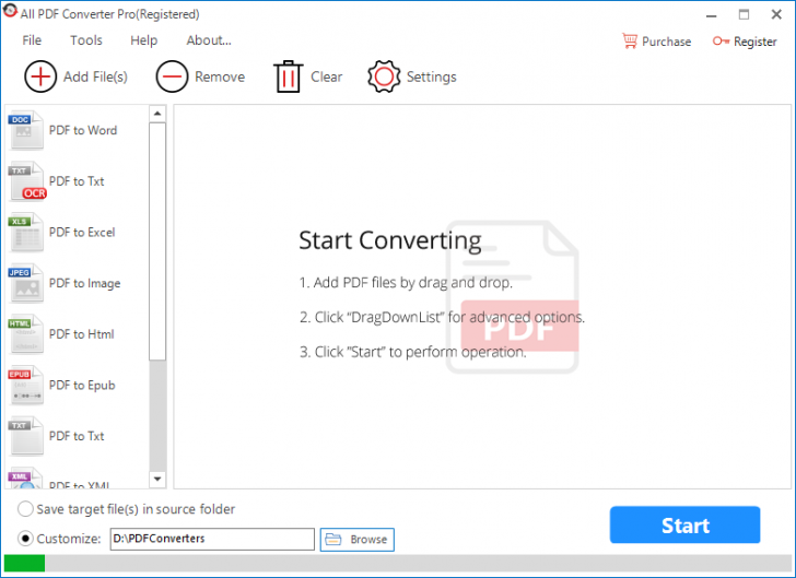 โปรแกรมแปลงไฟล์ All PDF Converter โปรแกรมแปลงไฟล์ All PDF Converter