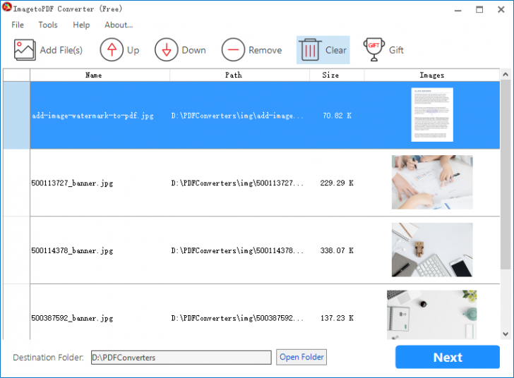 ImagetoPDF Converter (โปรแกรม ImagetoPDF Converter แปลงรูปภาพเป็น PDF ฟรี) : 