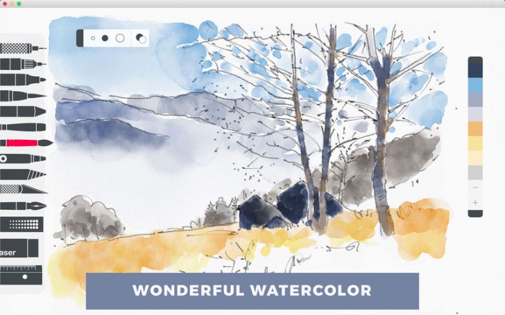 โปรแกรมสเก็ตวาดภาพ วาดรูป Tayasui Sketches